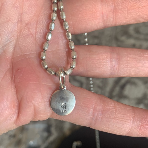 Sterling silver letter pendant “K” - Picture 2 of 4